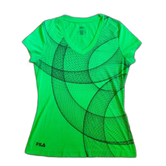 Fila Soccer Graphic V-neck Sacred Geometry Mathematical Spiraling Vortex Physics - Picture 1 of 8